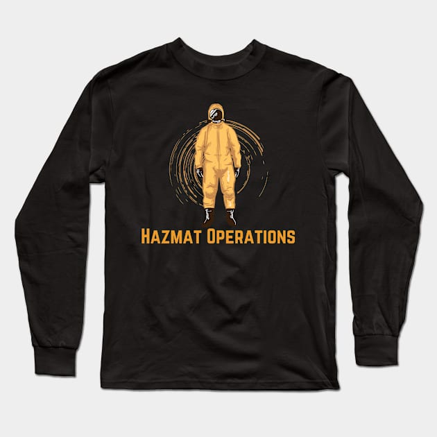 Hazmat Operations Long Sleeve T-Shirt by DesignsbyBryant
